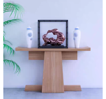 水墨青川素颜玄关桌 原创实木条案供桌