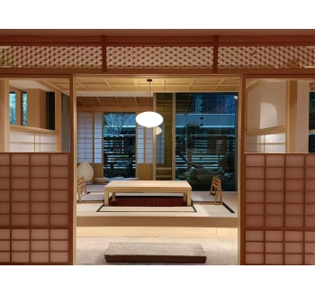 东方禅韵与现代质感融合的实木定制空间设计